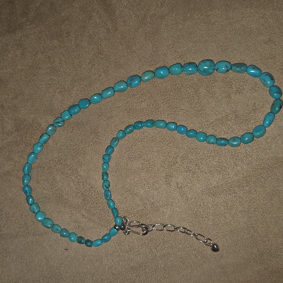 Jay King Sterling Silver New Red Skin Turquoise Bead Necklace - Picture 3 of 10